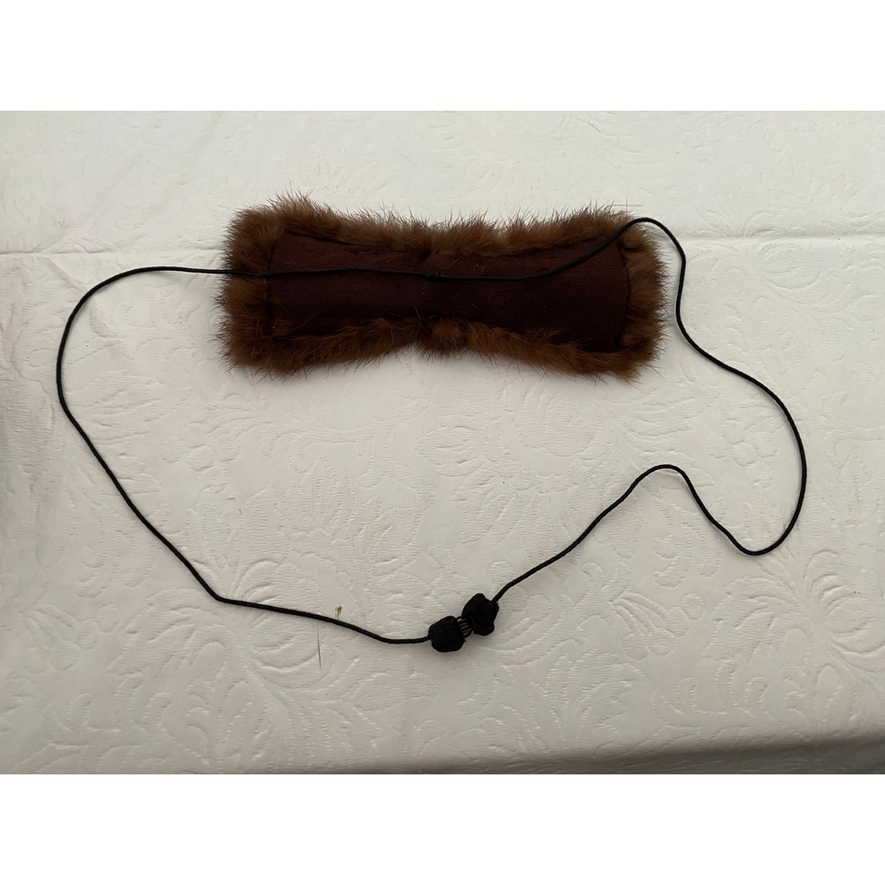 Brown Furry Bowtie